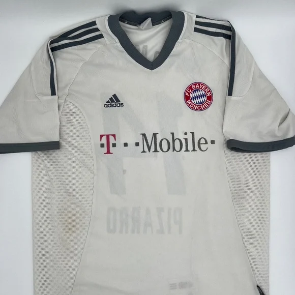 Pizarro #14Bayern Munich 2002/2003 Away ORIGINAL Adidas Soccer Jersey (L)